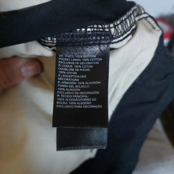 The North Face Mens Canvas Cotton  Argo Utility Pant Nwot Black 38 - Picture 10 of 10